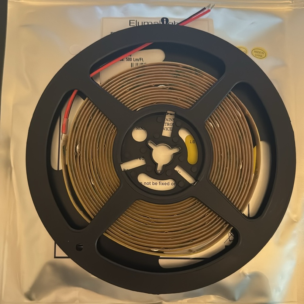 Elumalight LED cool white tape light 16ft